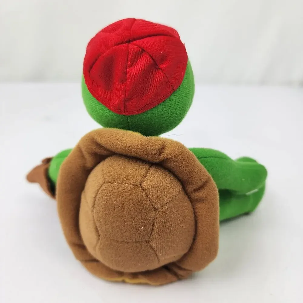 Eden Plush Franklin The Turtle Plays Baseball 8.5” Red Ball Cap & Baseball Mitt